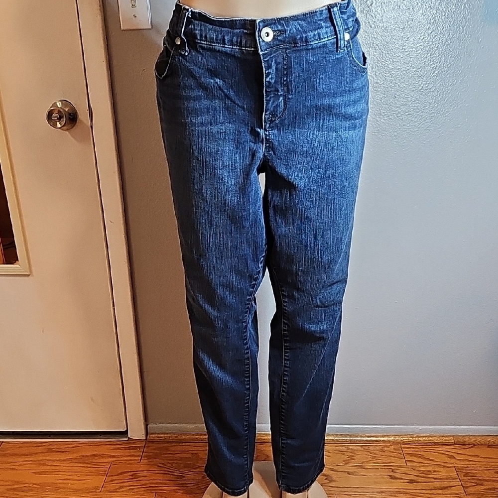 Torrid Dark Blue Straight Leg Jeans